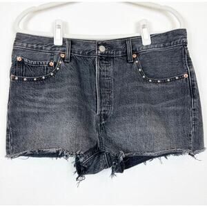 Levi's 501 Black Cutoff Jean Shorts Women's Size 32